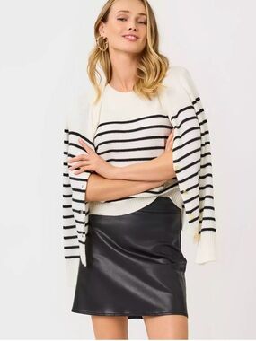 Lilly Pulitzer  faux leather mini skirt